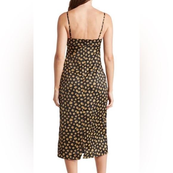New WeWoreWhat Sunflower Midi Slip Dress - Picture 8 of 8